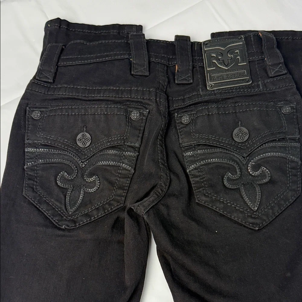 Rock Revival Black Slim Straight Jeans
